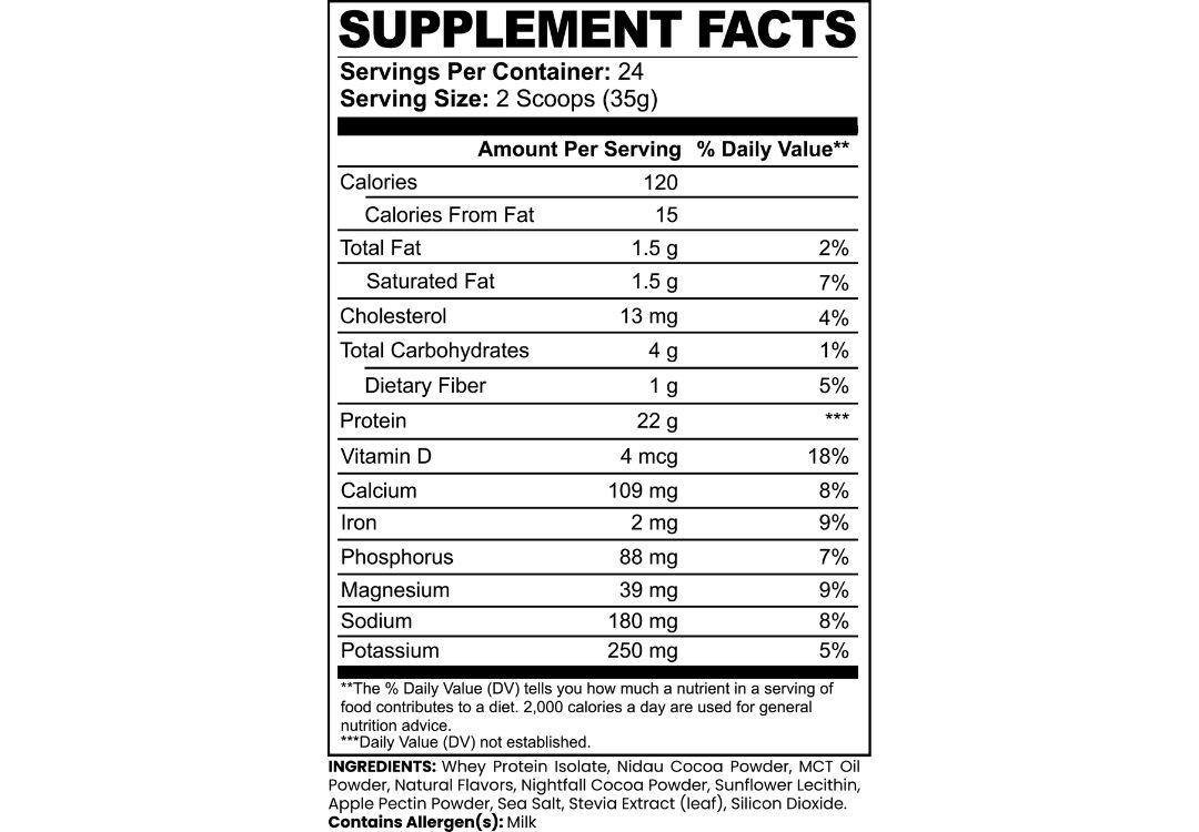 Whey Protein Isolate - Chocolate